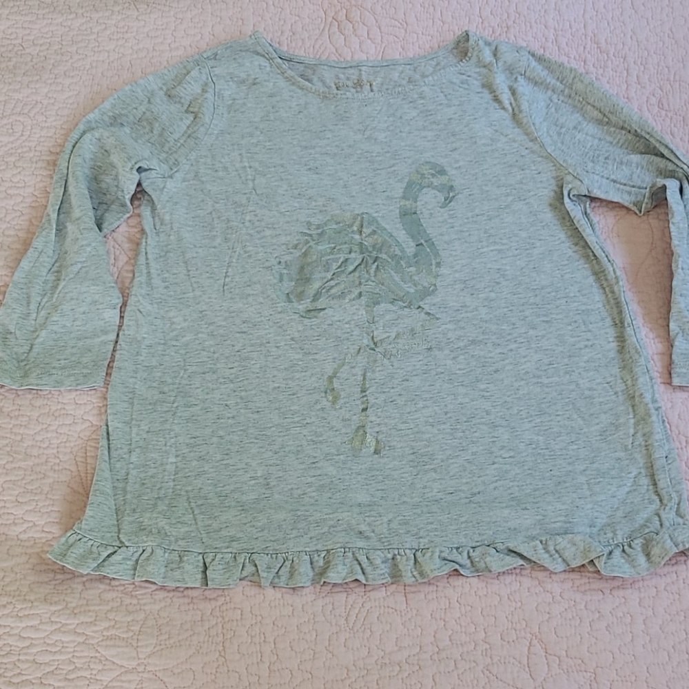 Girls Lilly Pulitzer Flamingo t shirt Large (8-10)